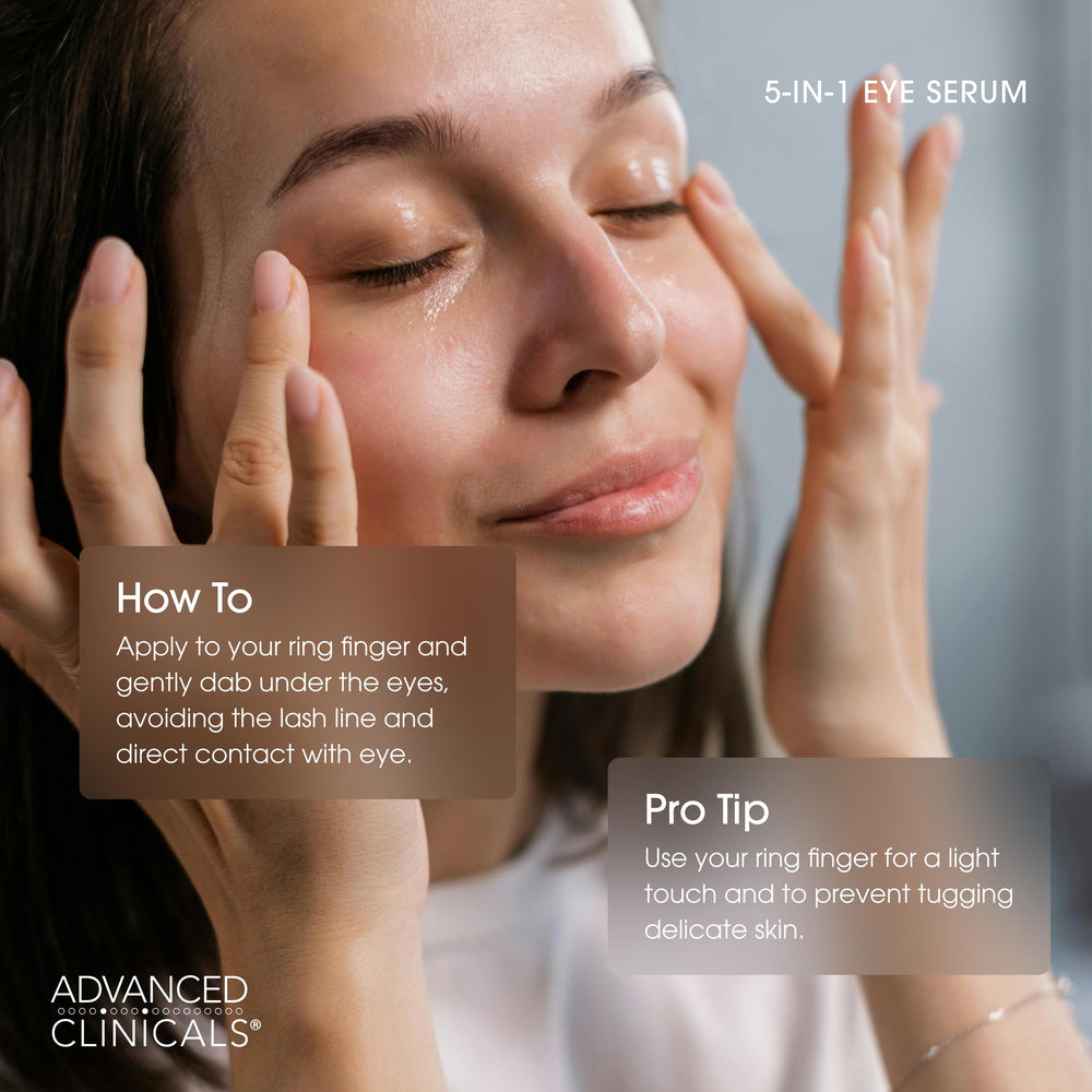 Advanced Clinicals ingredients flatlay featuring collagen and hyaluronic acid for visible plumping benefit