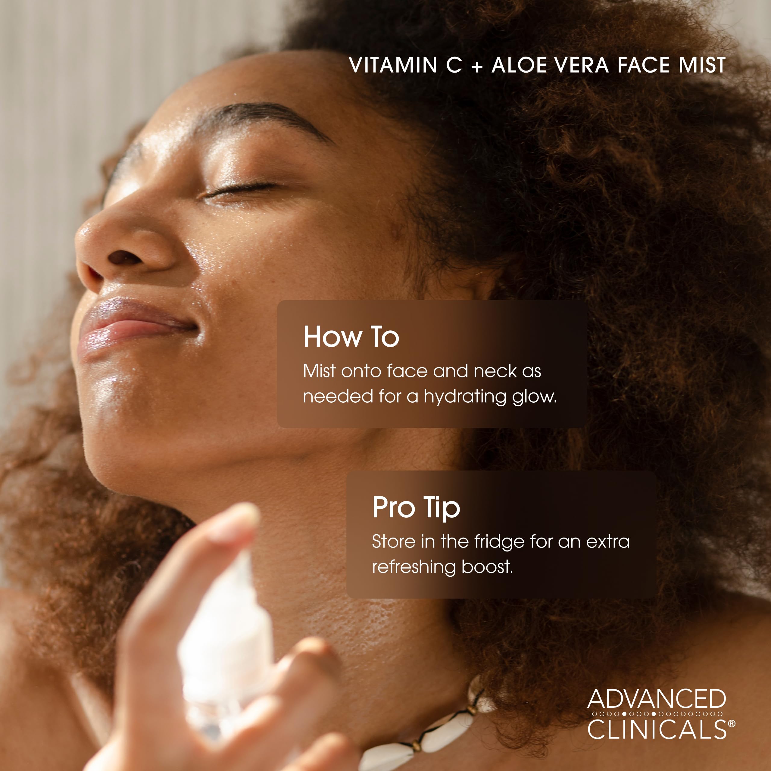 Advanced Clinicals ferulic acid visual with antioxidant icons, stabilizes vitamin C