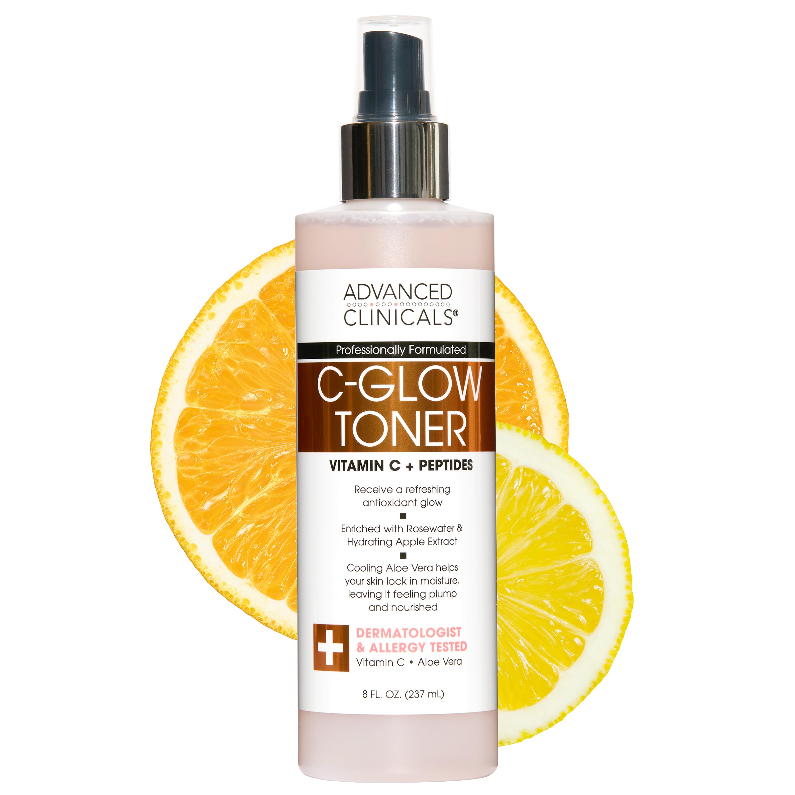 Advanced Clinicals front packaging shows bottle and clear label, emphasizing recognizable brand