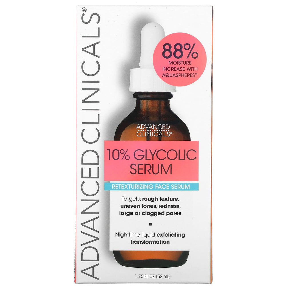 Advanced Clinicals gel texture closeup on fingertip, demonstrates lightweight absorbency