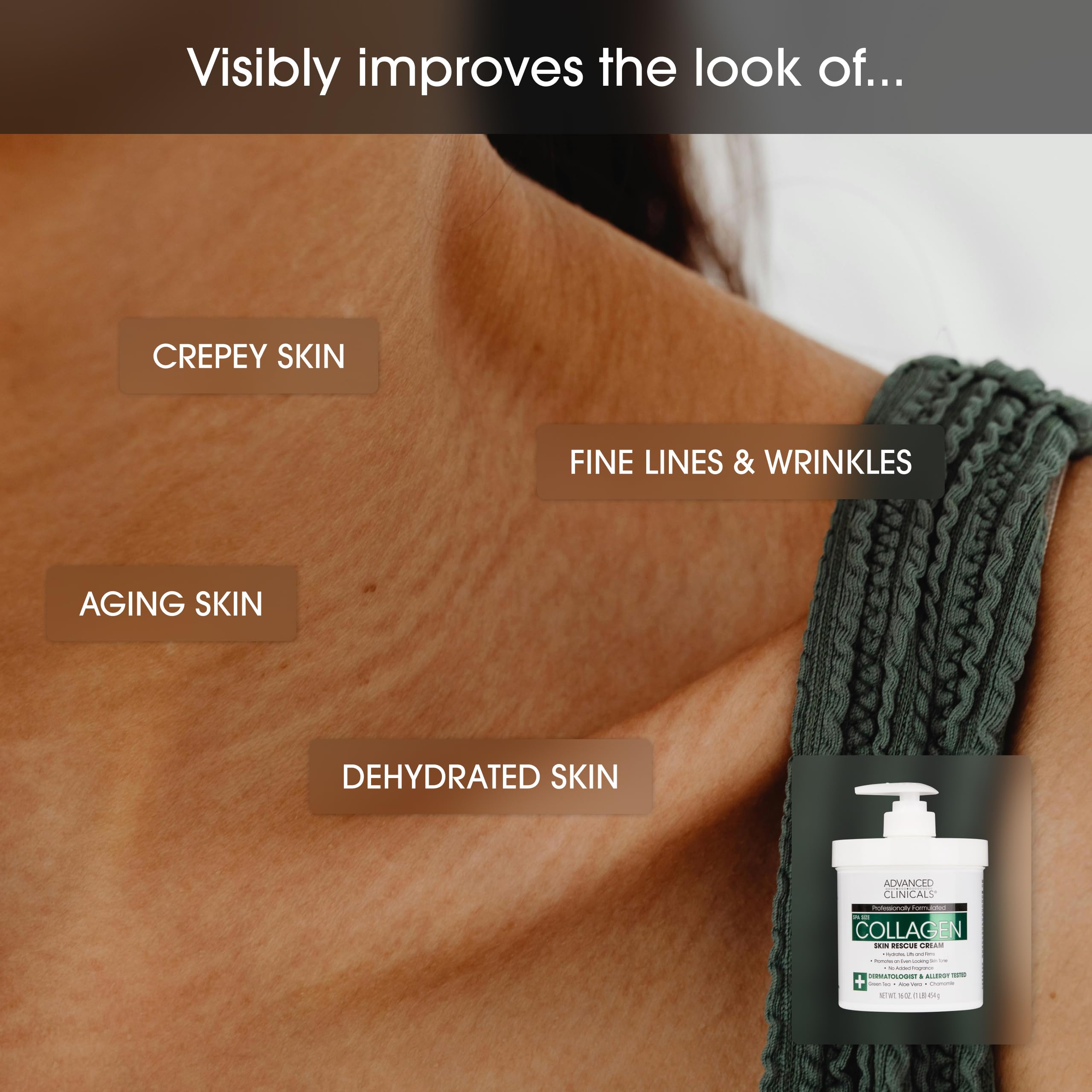 Advanced Clinicals application in hand demonstrating easy spreadability and quick absorption