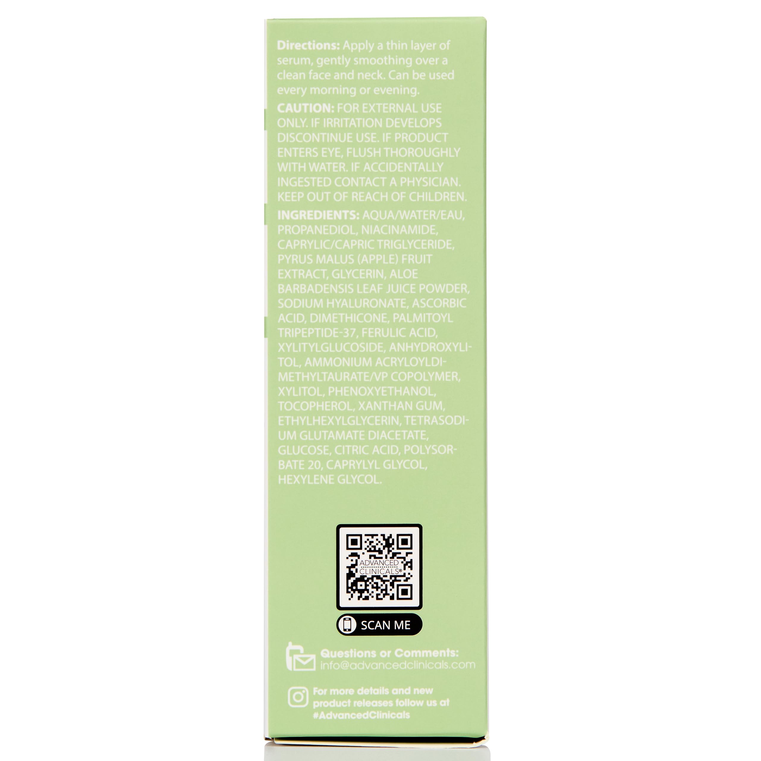Advanced Clinicals ingredients arranged with fruits to show natural extracts benefit