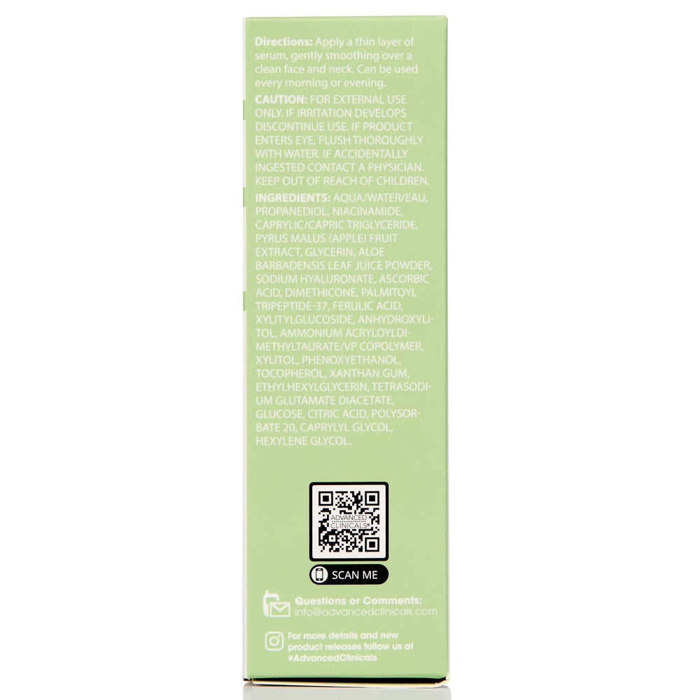 Advanced Clinicals ingredients arranged with fruits to show natural extracts benefit