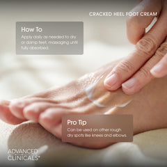 Advanced Clinicals ingredients display with shea butter and avocado oil benefits