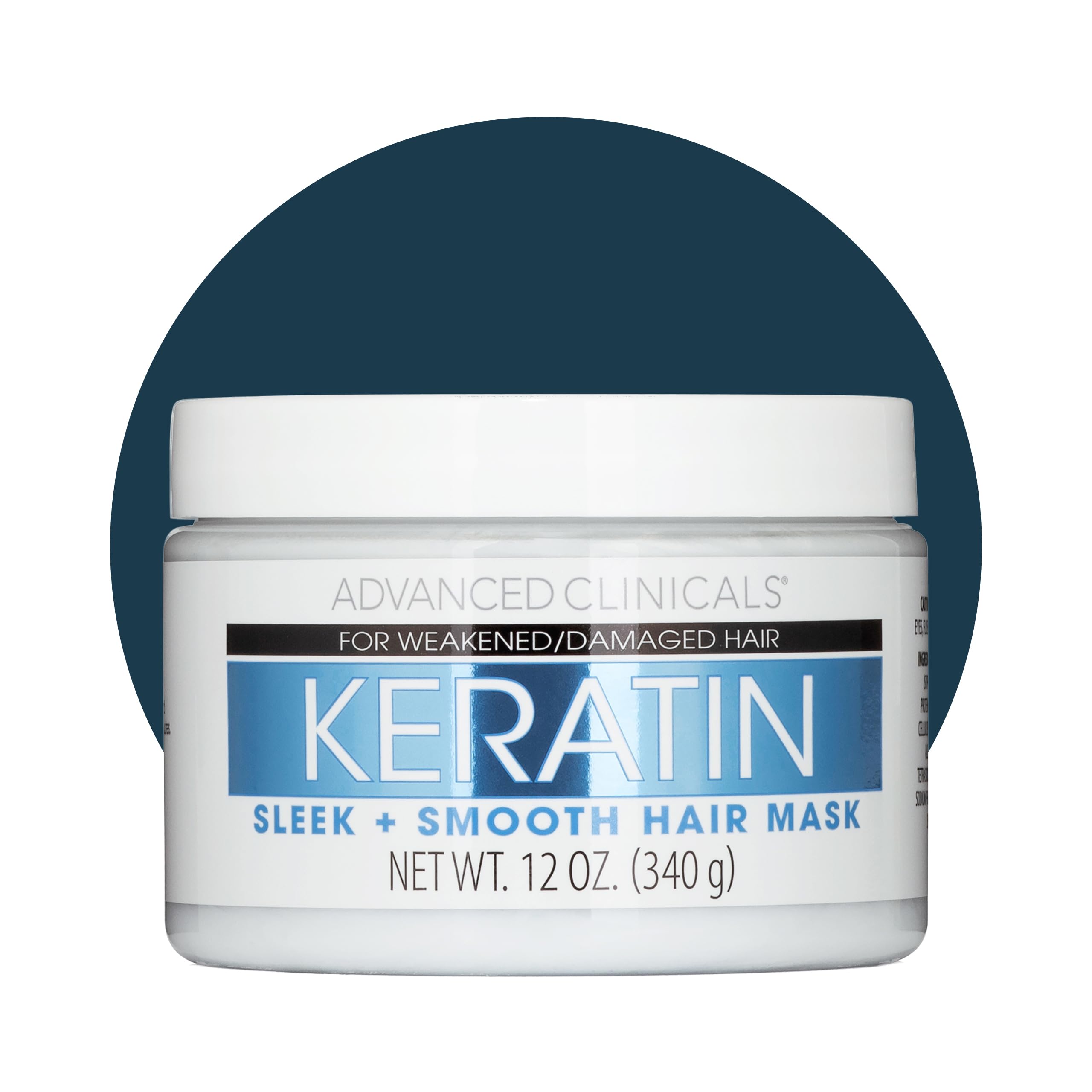 Advanced Clinicals jar front packaging showing product and size benefit