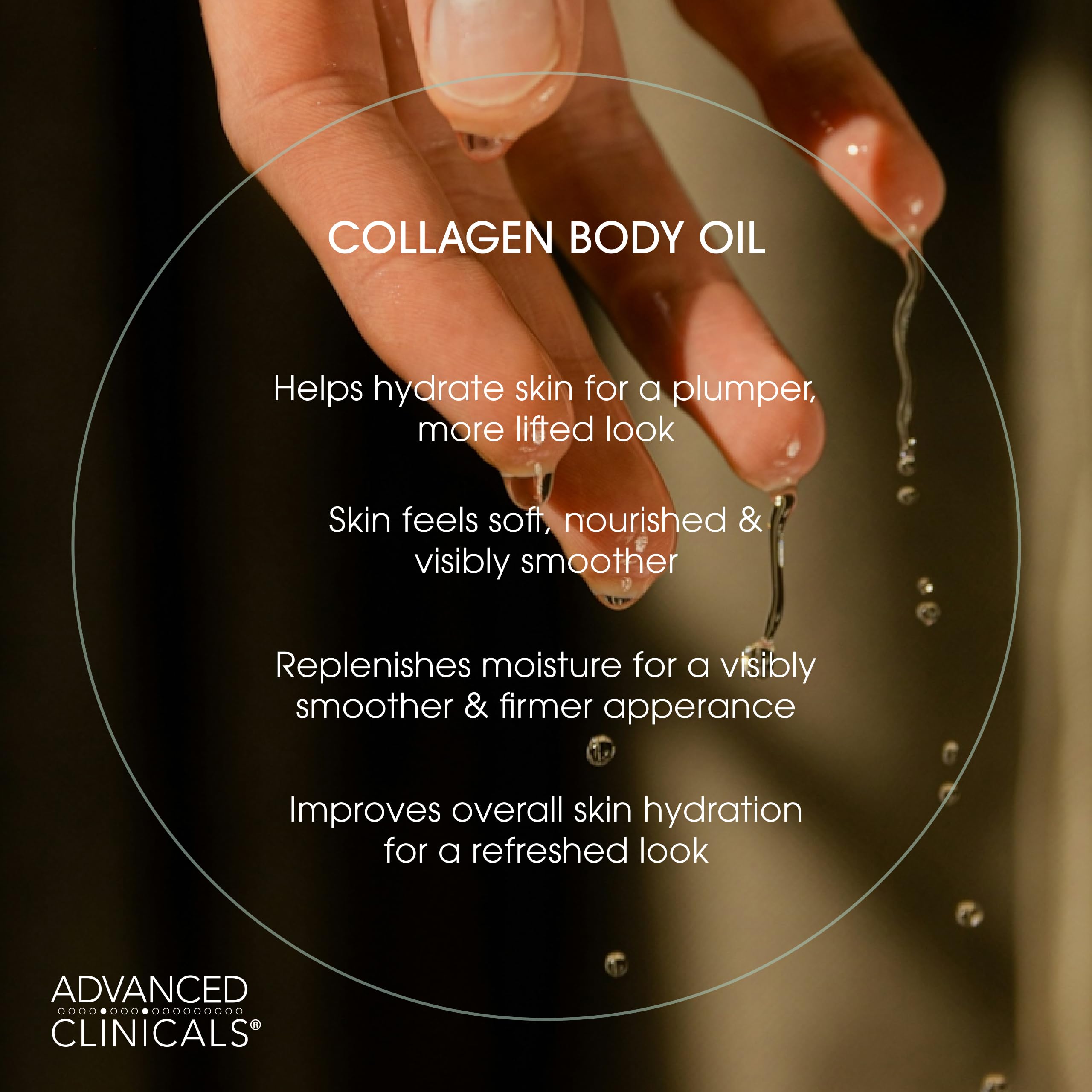 Advanced Clinicals label close-up showing ingredients and transparency benefit