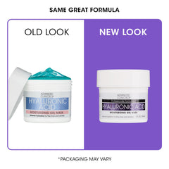 Advanced Clinicals open jar revealing glossy hyaluronic gel texture for hydration