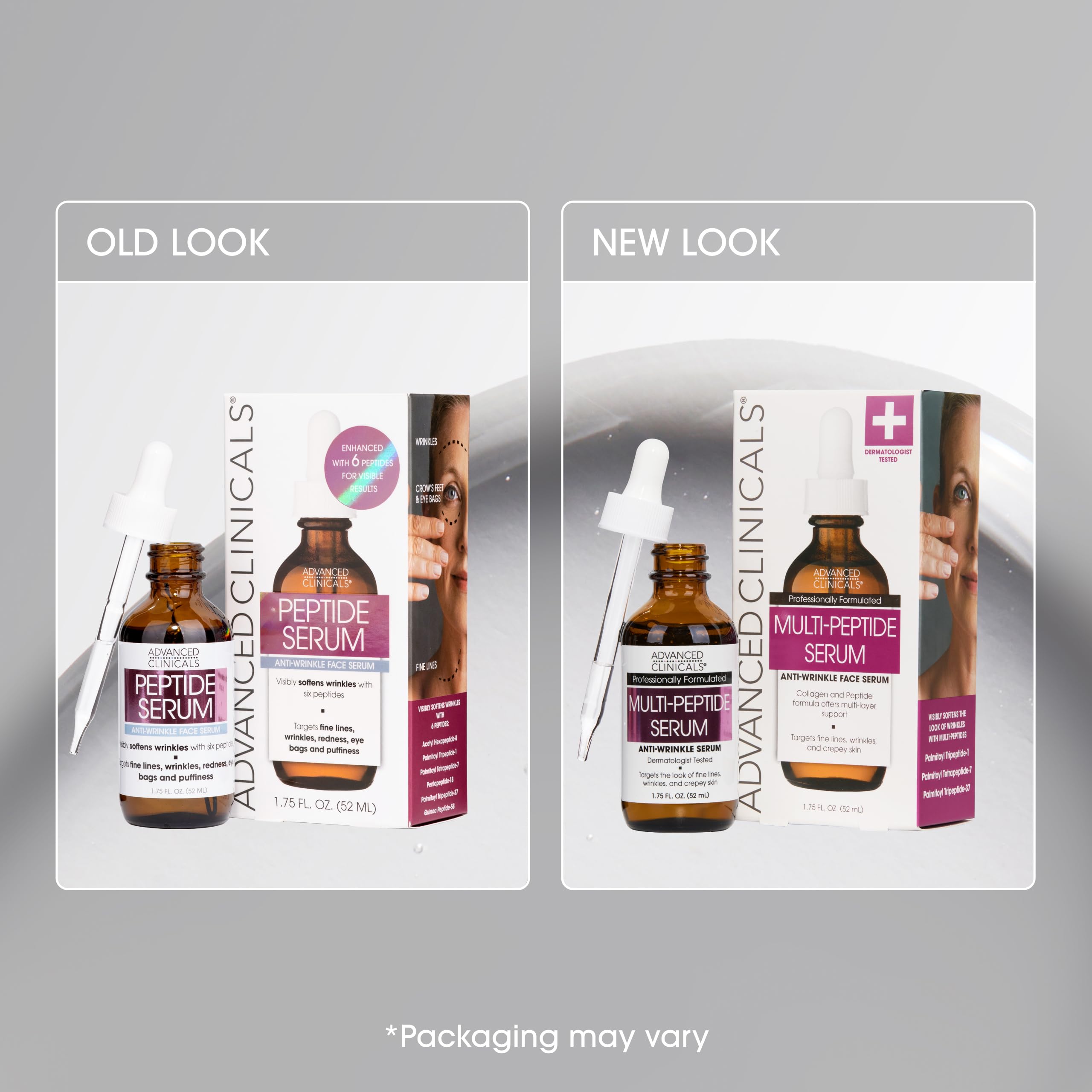 Advanced Clinicals serum on hand demonstrating smooth application and hydration