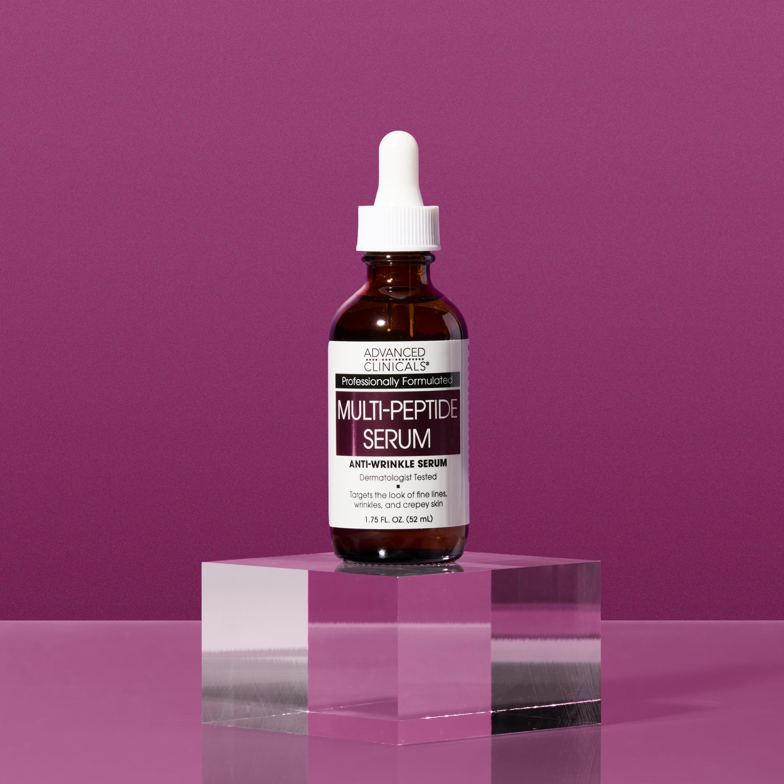 Advanced Clinicals applying serum to face in morning routine for quick layering