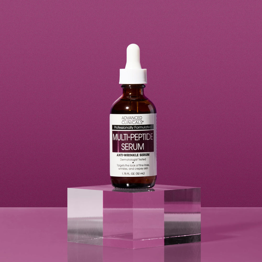 Advanced Clinicals applying serum to face in morning routine for quick layering