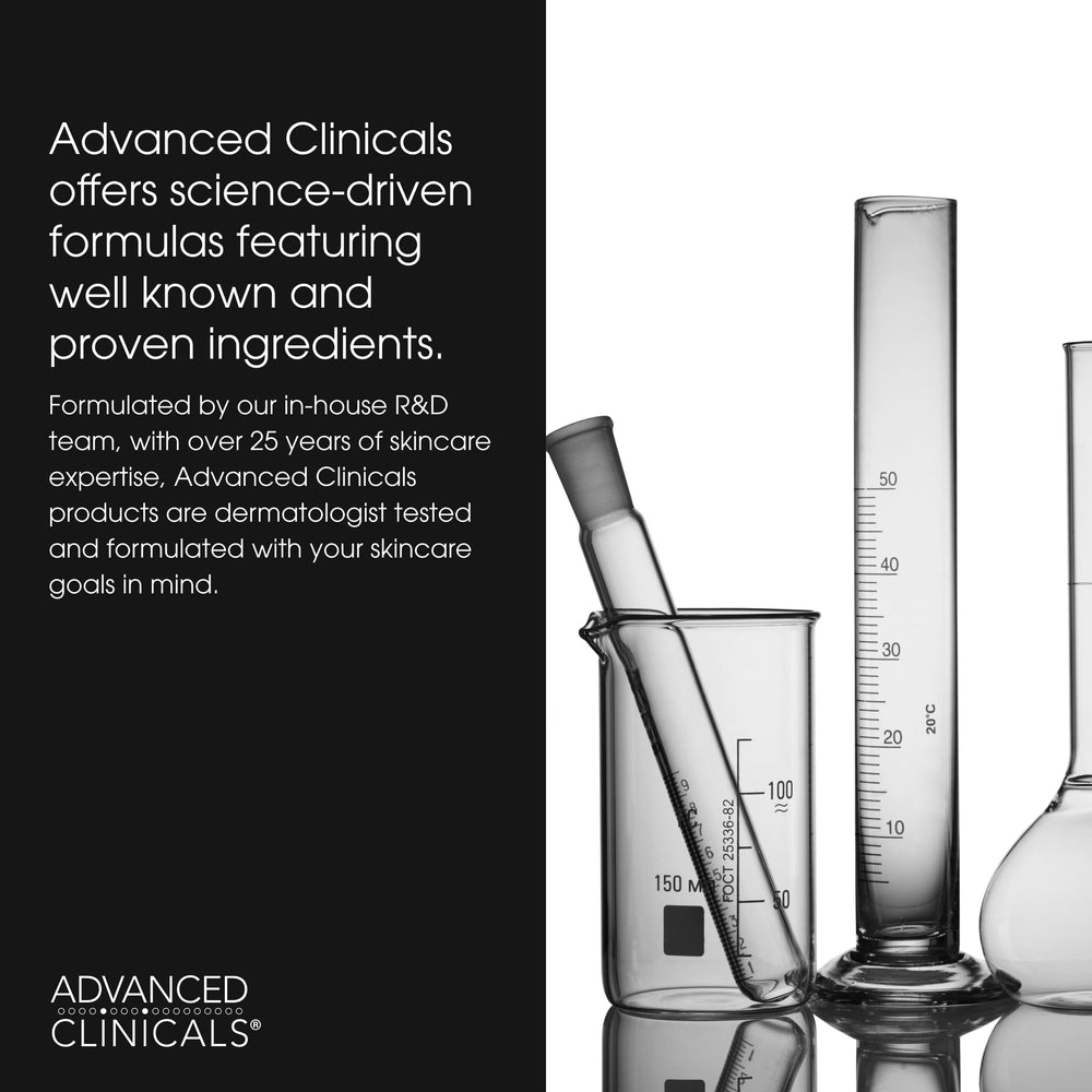 Advanced Clinicals model applying oil to face showing radiant finish benefit