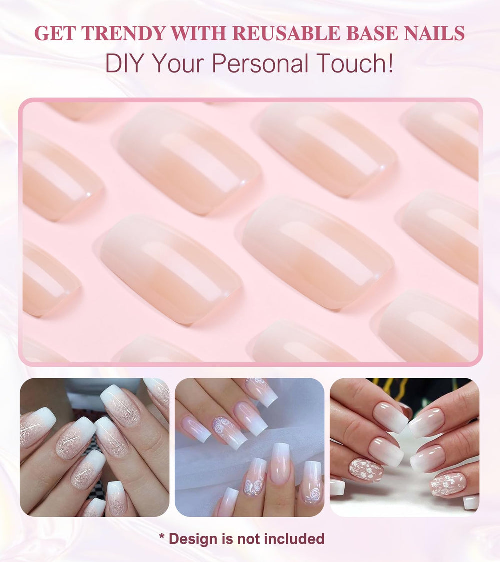 Aegenacess press-on nails on a hand model showing polished instant look