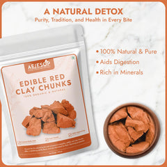 AEJESOP red clay mask applied on hand demonstrating cleansing texture benefit