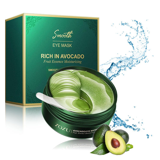 Aero Zen front packaging showing 60-piece avocado eye patches and benefits