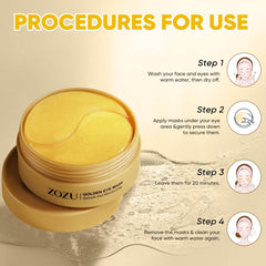 Aero Zen patches applied under eyes demonstrating comfortable adhesion