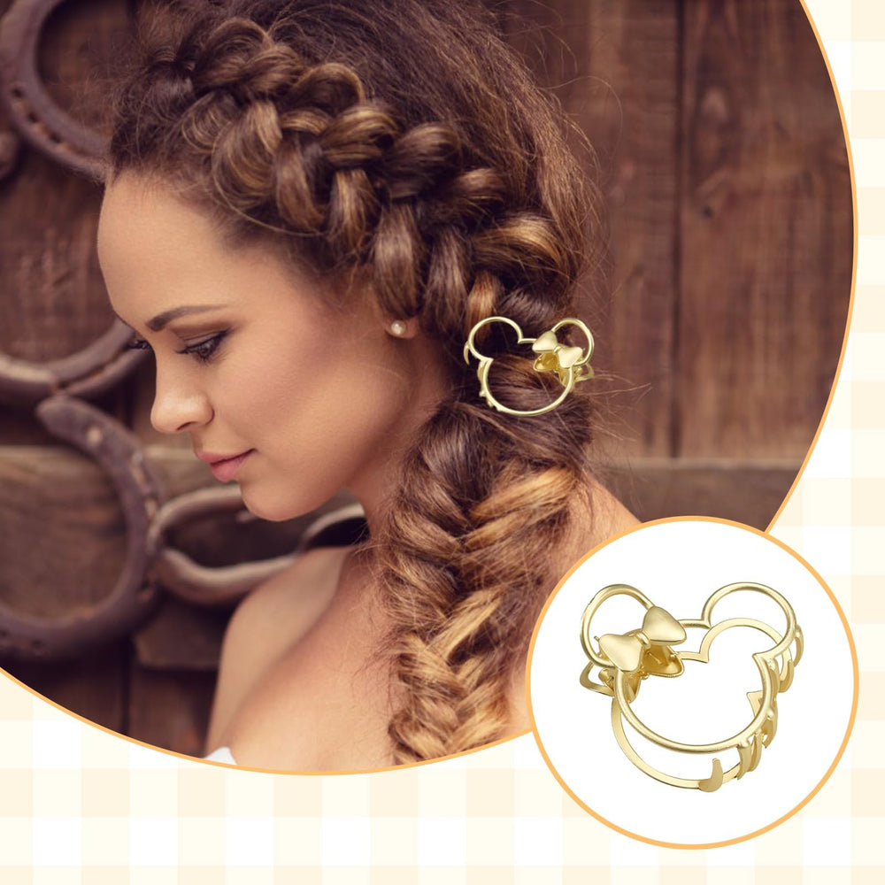 Aesnoun half-up hairstyle styled outdoors showing fashionable accessory benefit
