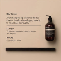 Aesop duo held in hand for scale showing travel-ready sizing benefit