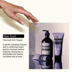 Key ingredients display with Aesop Eleos showing natural botanicals
