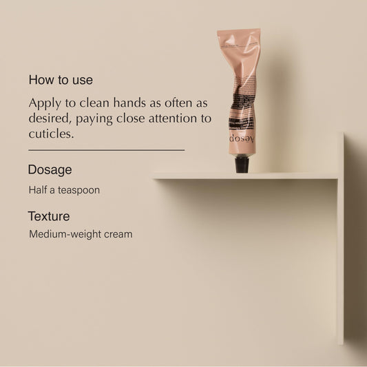 Aesop tube cap and nozzle detail for controlled, mess-free use