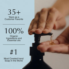 Aesop reverence bottle recycled plastic label highlighting sustainable packaging benefit