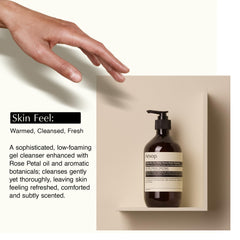 500 mL Aesop bottle beside common items to show scale and value