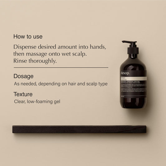 Aesop pump-top close-up highlighting dispensing ease and control