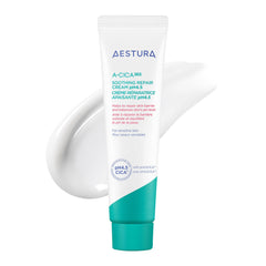 AESTURA A-CICA365 tube front view showing calming gel cream benefits