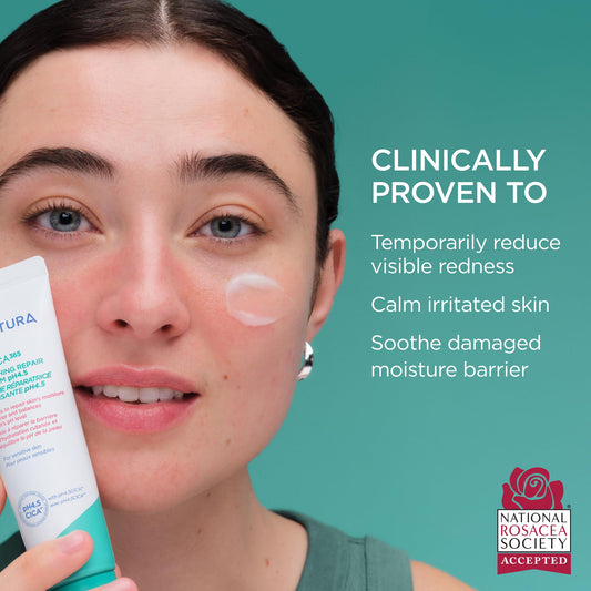 AESTURA A-CICA365 open jar texture showing lightweight gel-cream hydration