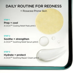 AESTURA A-CICA365 before and after redness comparison showing visible calming