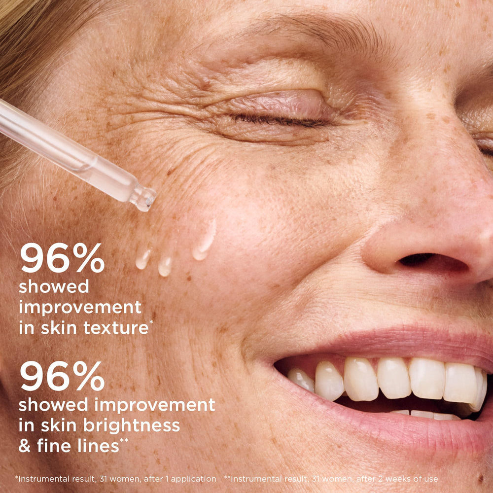 AESTURA hand applying serum to cheek to show quick absorption benefit