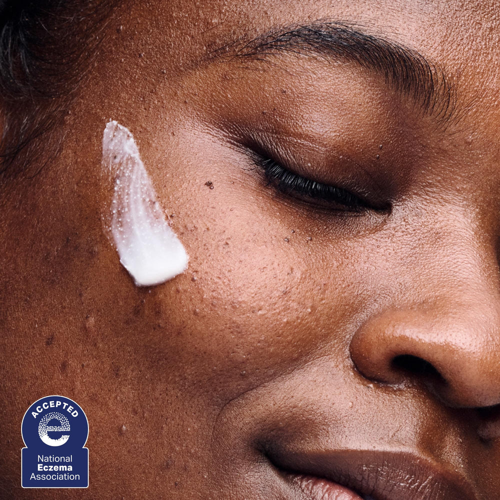 AESTURA cream being applied after a skin procedure showing calming barrier care