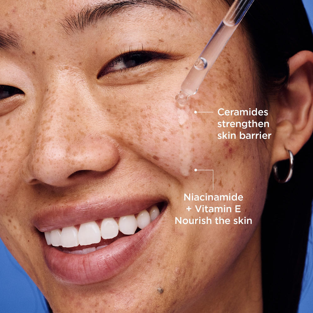 AESTURA close-up of serum texture demonstrating lightweight, non-greasy finish
