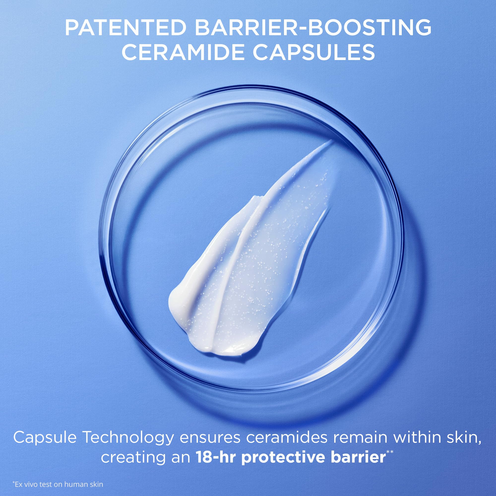 AESTURA ceramide capsules graphic highlighting sustained barrier support