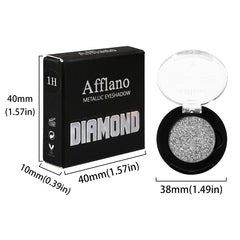 Afflano on model in evening setting demonstrating long-lasting sparkle