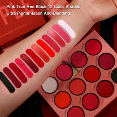 Afflano palette open to display matte and shimmer finishes for versatility