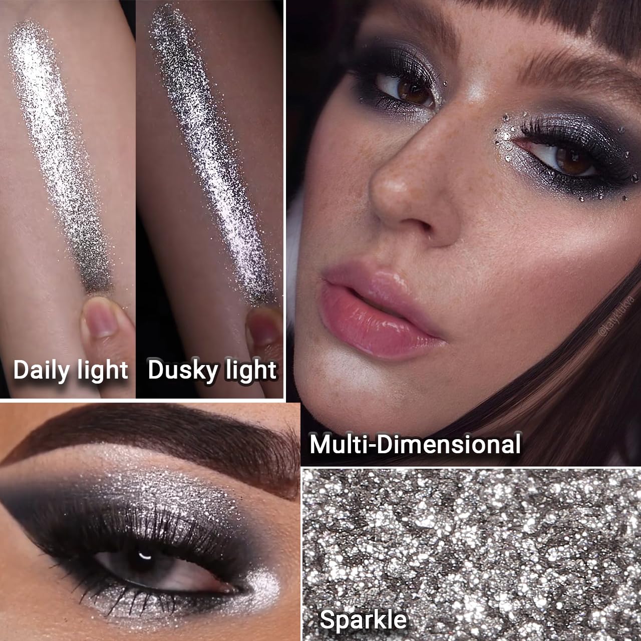 Afflano close-up pan texture highlighting creamy gray shimmer benefits