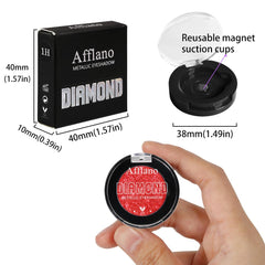 Afflano lifestyle festival makeup look with dramatic red shimmer adding bold impact