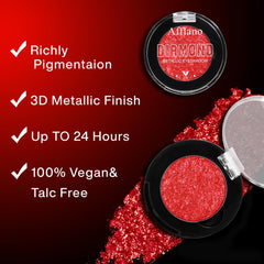 Afflano eyeshadow next to coin for size comparison showing compact travel-friendly design