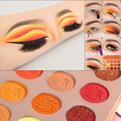 Afflano shade pan closeup revealing pigment texture for smooth blending