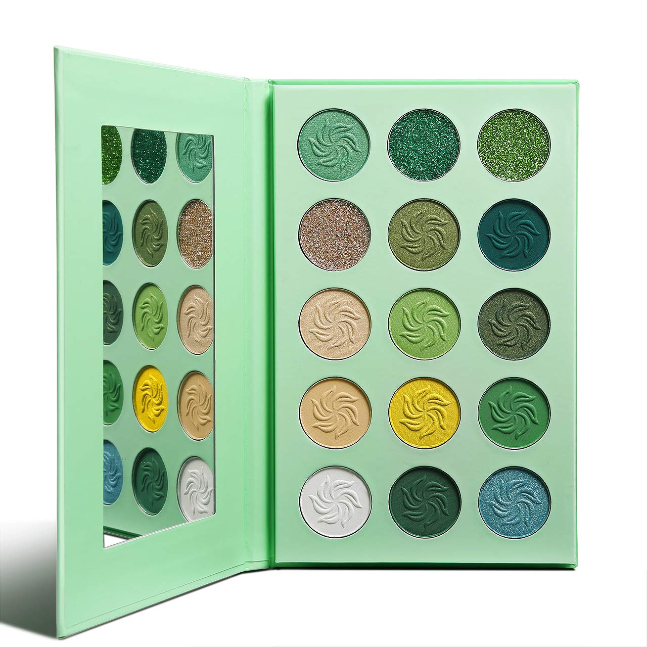 Afflano size scale next to hand showing compact palette portability benefit