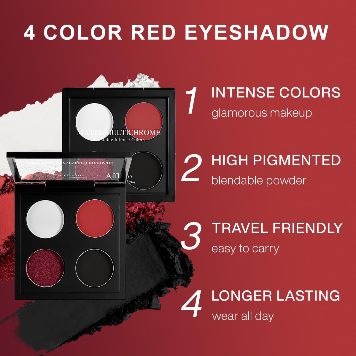 Afflano swatches on arm displaying true-to-pan colors for quick selection