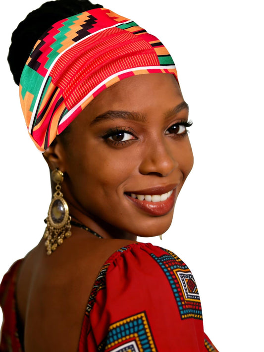 Afibi front knot closeup highlighting secure fit and fashionable detail