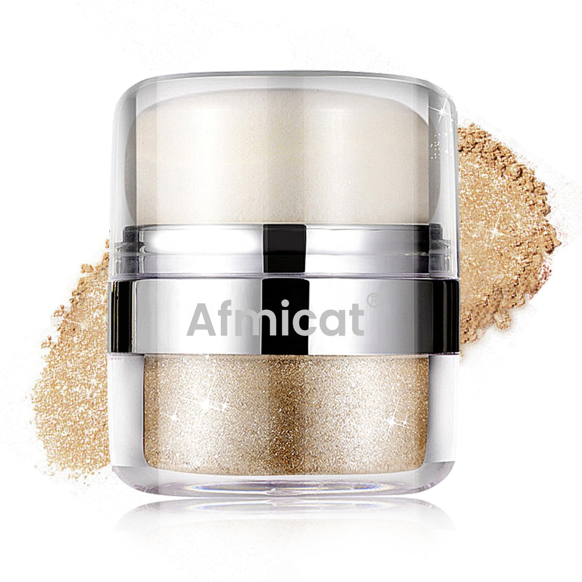 afmicat front packaging showing compact shimmer and benefits