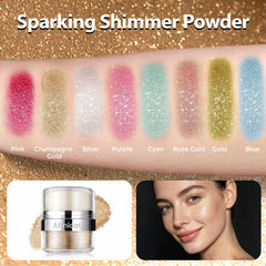 afmicat arm swatch displaying buildable champagne gold shimmer