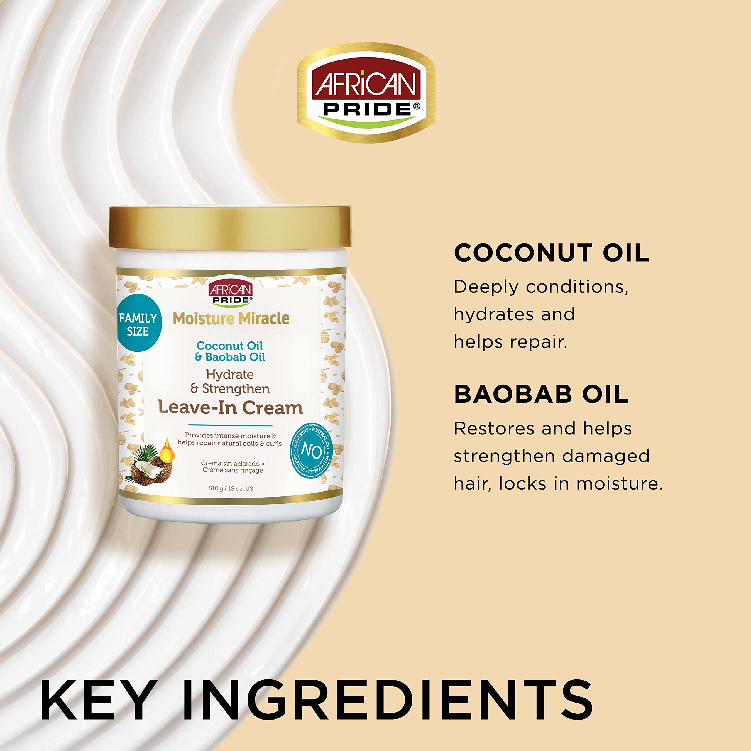 African Pride baobab oil ingredient emphasizing nourishment