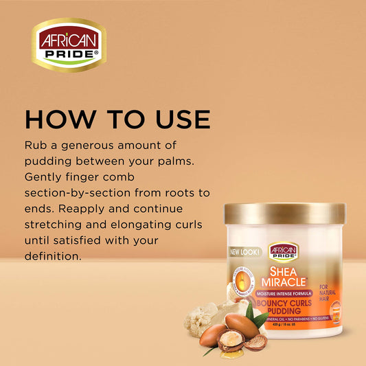 African Pride pudding texture close-up showing creamy consistency for smooth application
