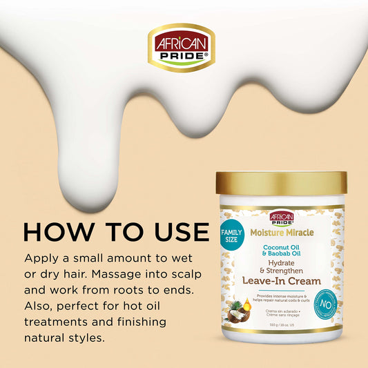 African Pride cream texture close-up highlighting hydration