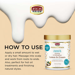 African Pride cream texture close-up highlighting hydration