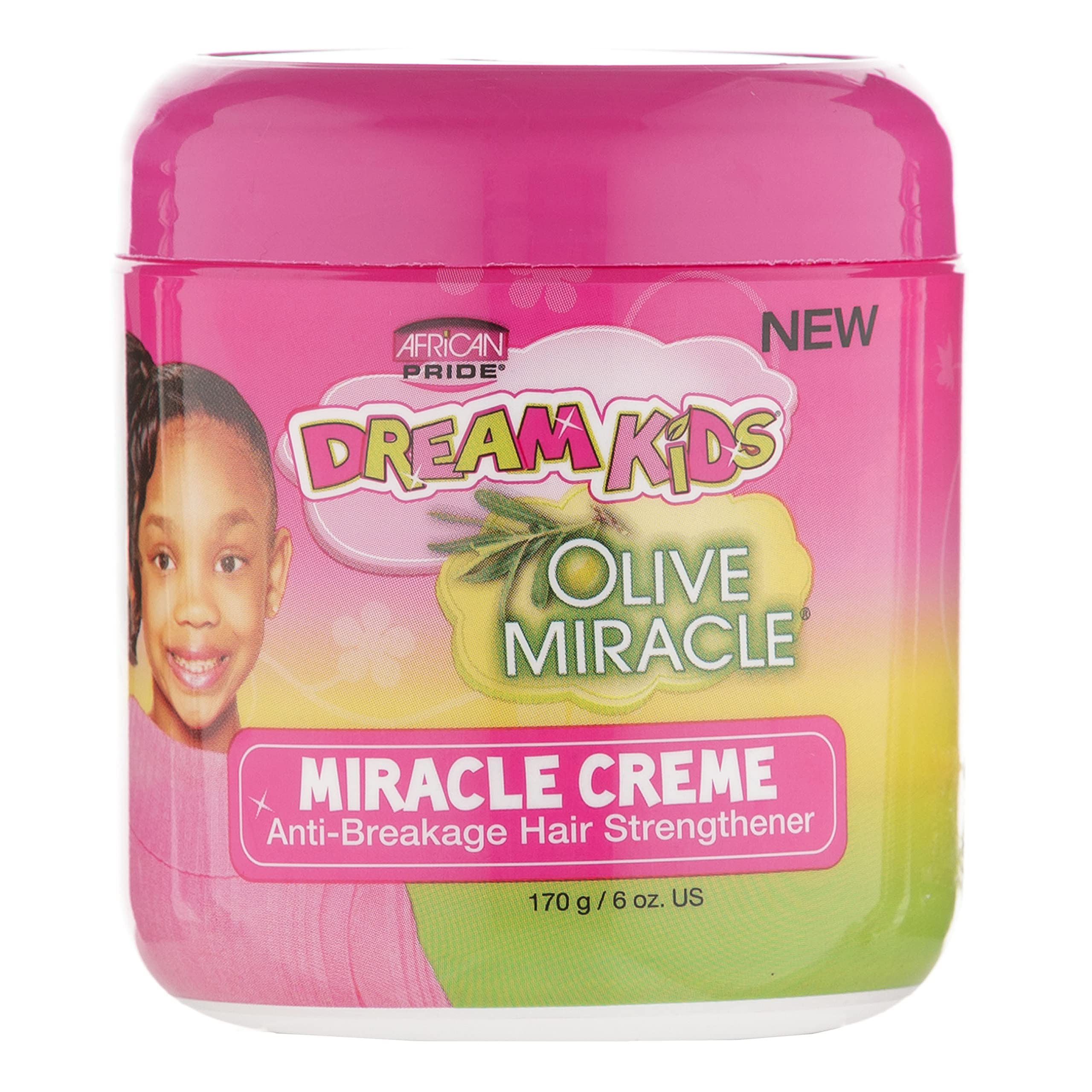 African Pride Dream Kids front packaging showing 6 oz jar and product name benefits