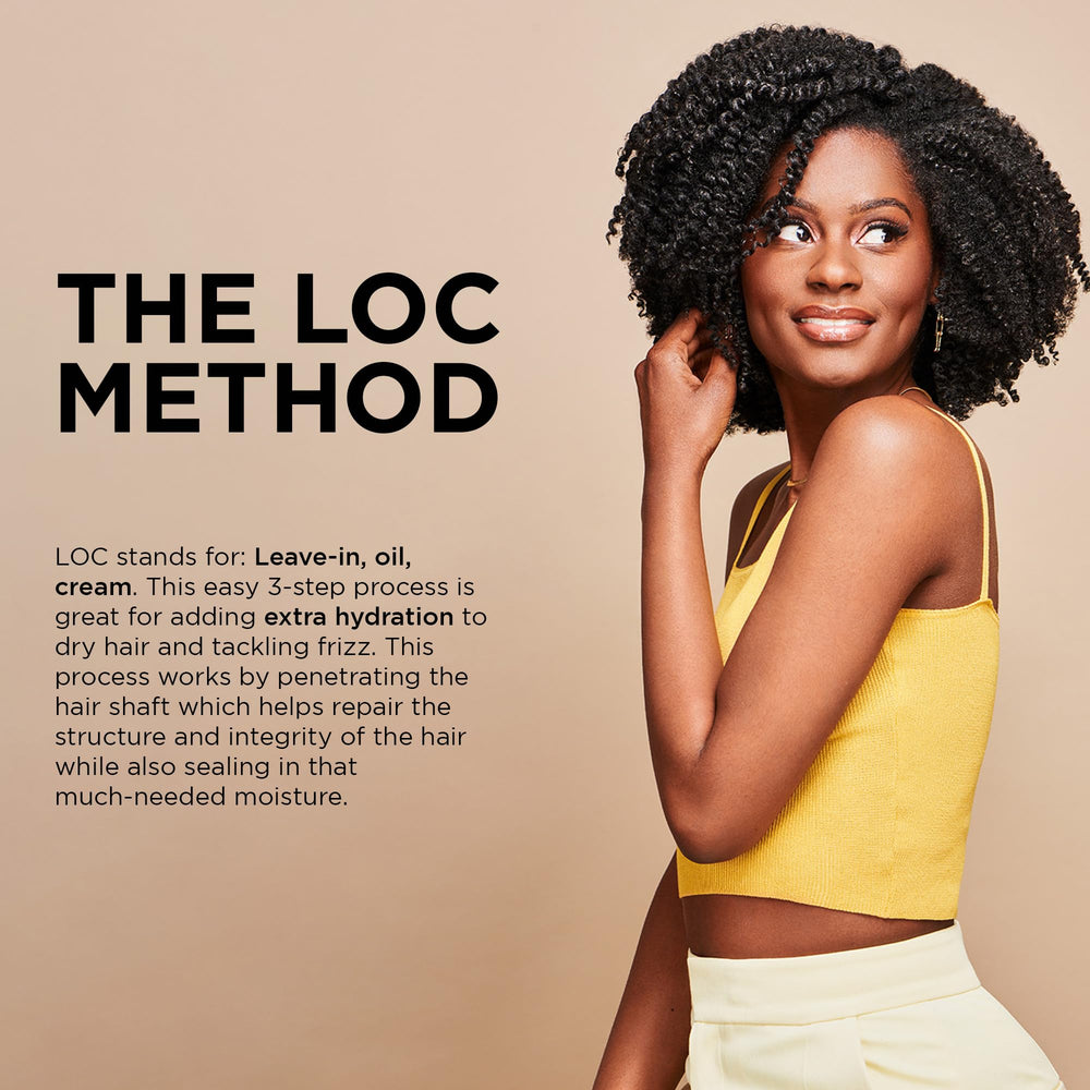 African Pride hot oil treatment setup demonstrating restorative use